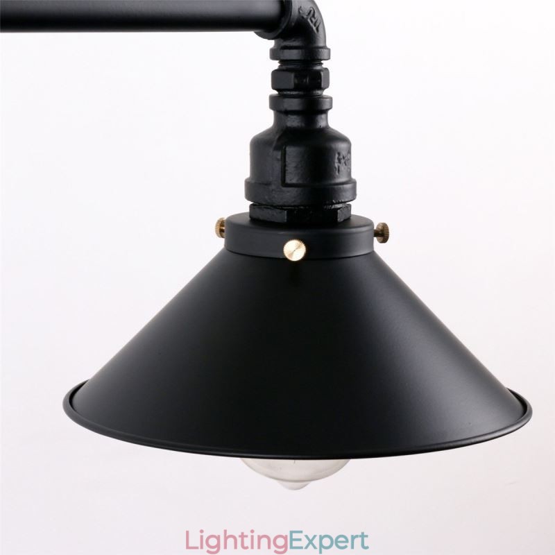 3 Light Retro Industrial Vintage Water Pipe Pendant Light Chandelier Country Rustic Style