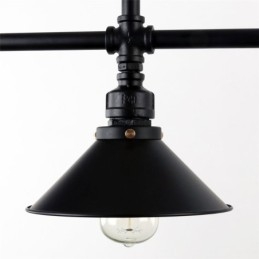3 Light Retro Industrial Vintage Water Pipe Pendant Light Chandelier Country Rustic Style