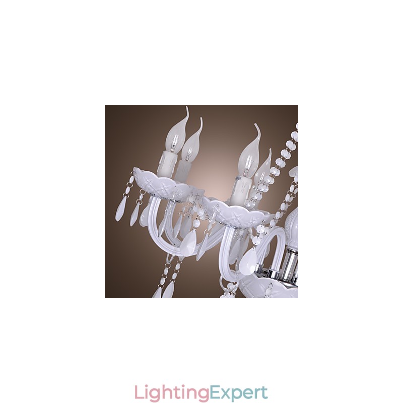 Rustic Lodge Crystal Electroplated Crystal Chandelier