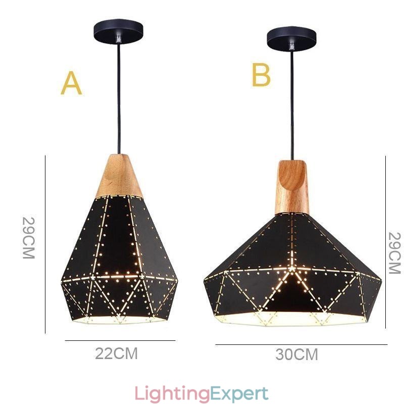 Industrial Retro Vintage Hanging Light Hollow Lampshade