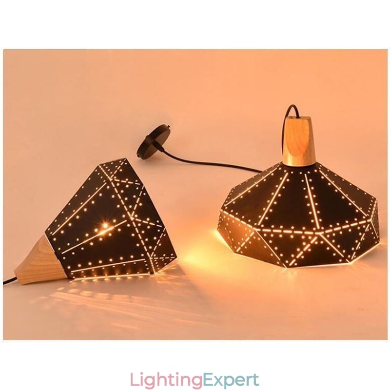Industrial Retro Vintage Hanging Light Hollow Lampshade