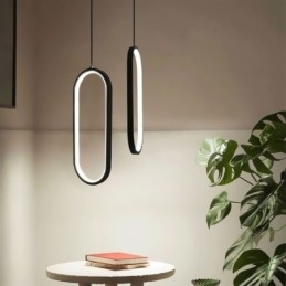 Oval Pendant Light Acrylic Decorative Light Fixture