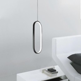 Oval Pendant Light Acrylic Decorative Light Fixture