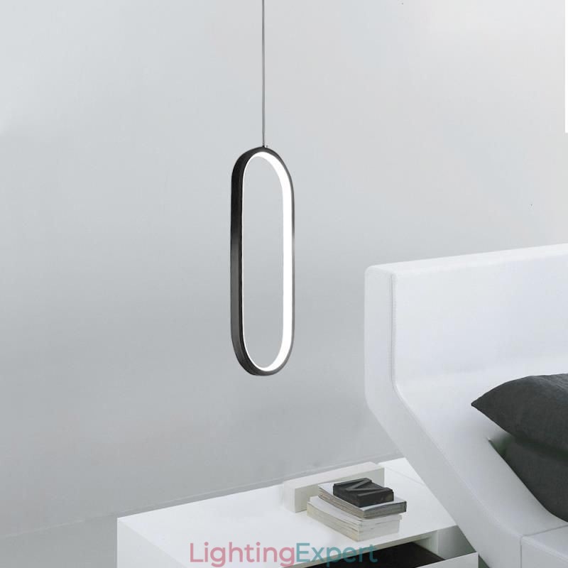 Oval Pendant Light Acrylic Decorative Light Fixture