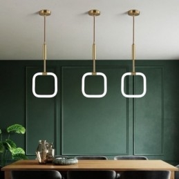 Modern Simple Pendant Light Brass Ceiling Light