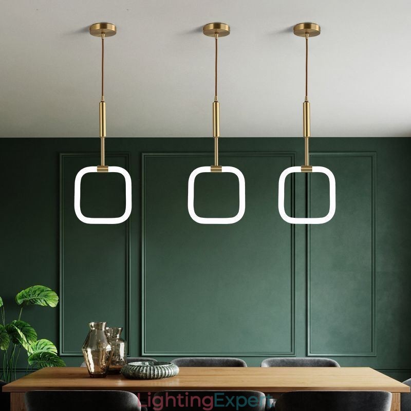 Modern Simple Pendant Light Brass Ceiling Light