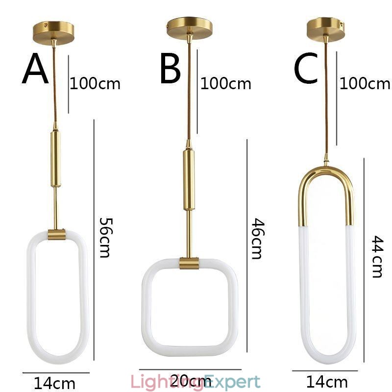 Modern Simple Pendant Light Brass Ceiling Light