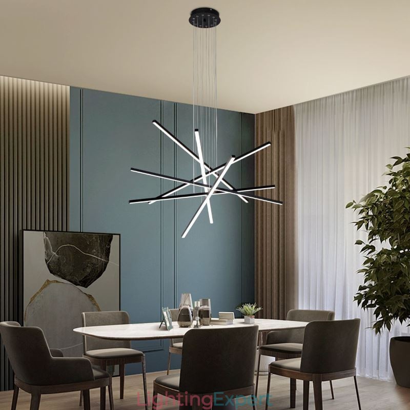 Linear Suspension Pendant Light Decorative Light Fixture