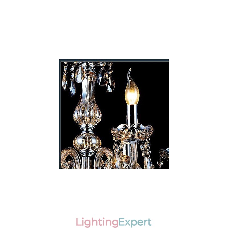 Modern Contemporary Traditional Classic Vintage Crystal Electroplated Glass Chandelier