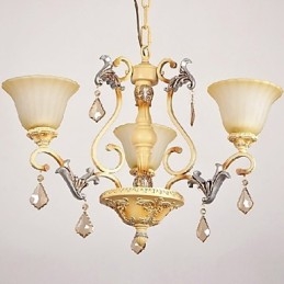Traditional Classic Crystal Painting Chandelier