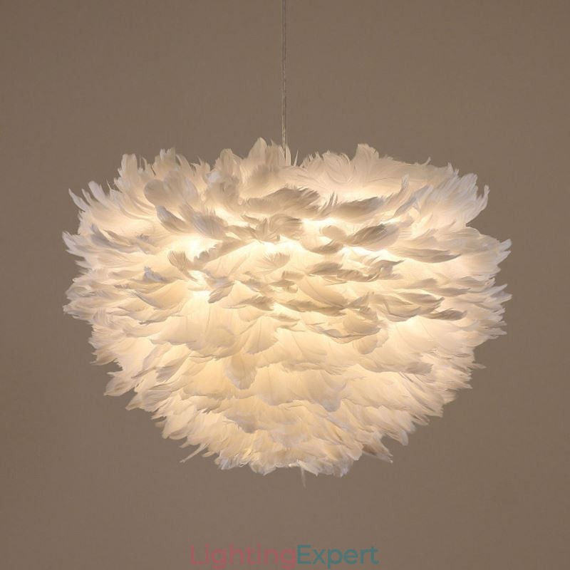 Pretty Feather Decorative Pendant Light Fixture