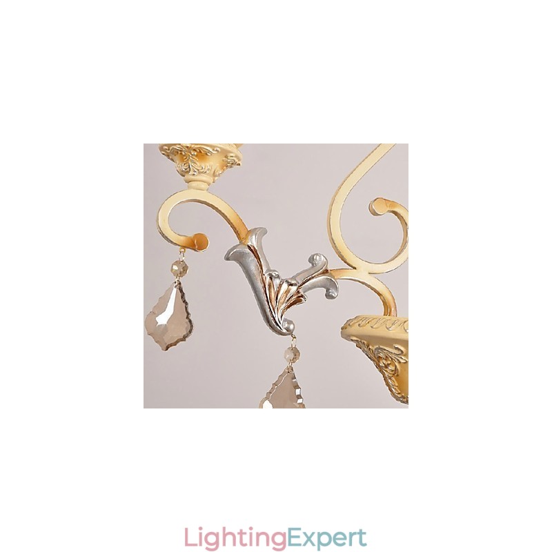 Traditional Classic Crystal Painting Chandelier