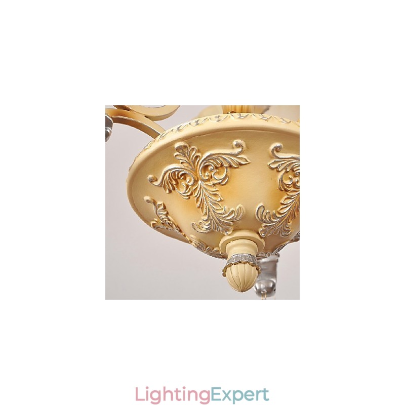 Traditional Classic Crystal Painting Chandelier
