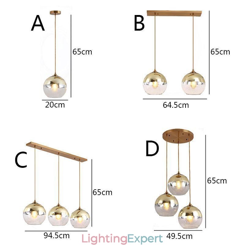 Creative Iron+Glass Globe Pendant Light Decorative Lighting