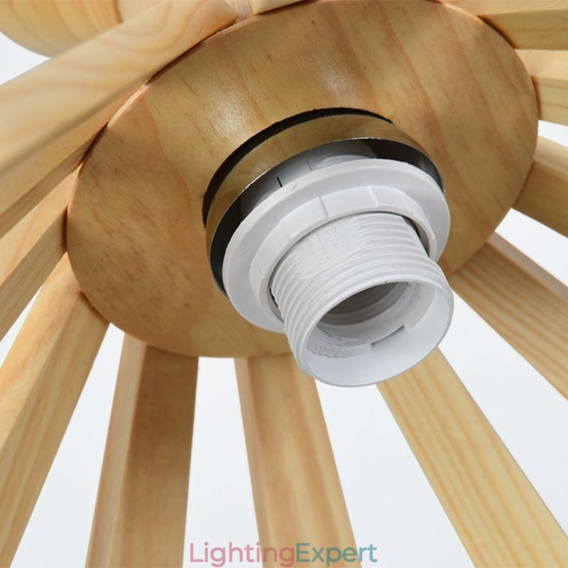 Simple Style Wood Pendant Light Fixture