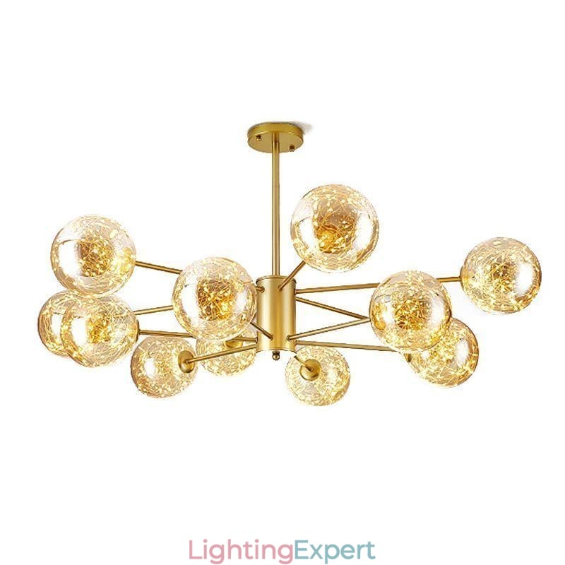 Magic Bean Pendant Light Nordic Style Glass Ball Gypsophila Pendant Light