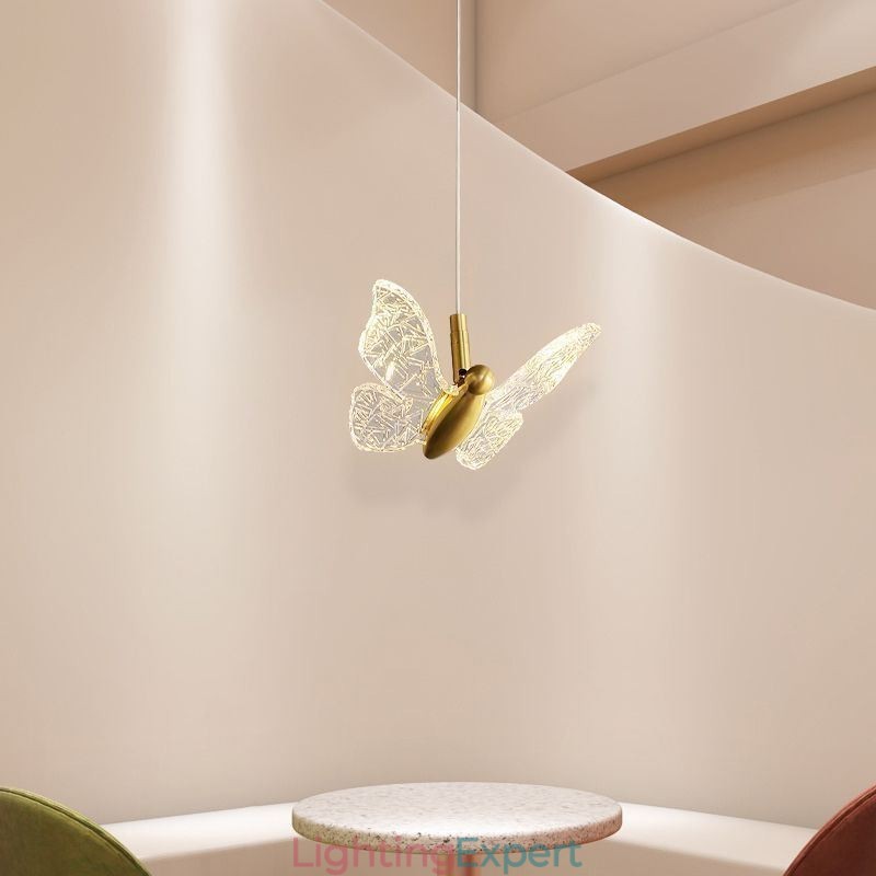 Pendant Light Acrylic Butterfly Ceiling Light Fixture
