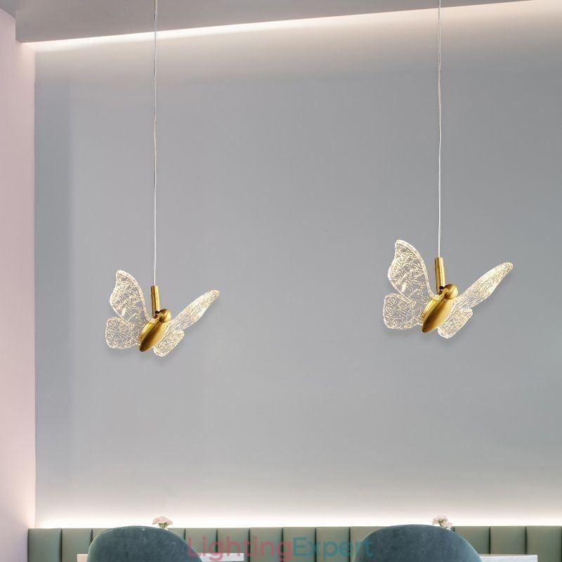 Pendant Light Acrylic Butterfly Ceiling Light Fixture