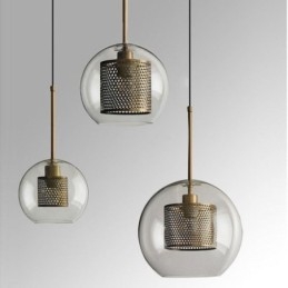 Minimalist Glass Cluster Pendant Light 3 Light Ceiling Light Island