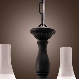 Traditional Classic Candle Style Painting Chandelier