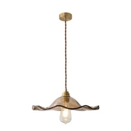 Lotus Leaf Glass Pendant Light Creative Decorative Light Fixture