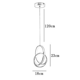 Pendant Light Irregular Ring Ceiling Light