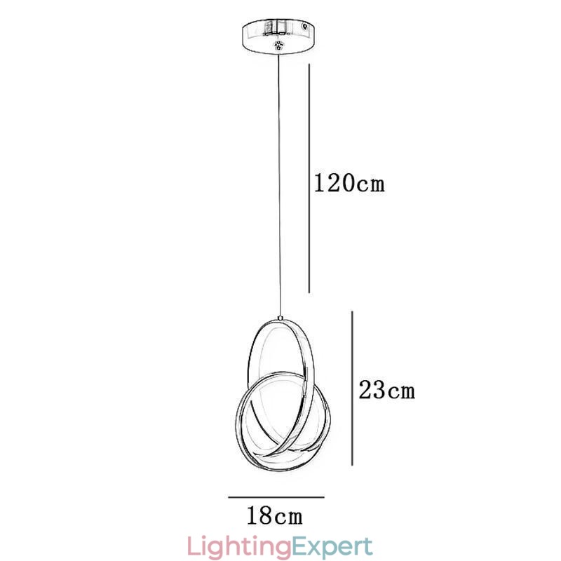 Pendant Light Irregular Ring Ceiling Light