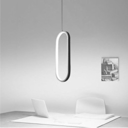 Oval Pendant Light Acrylic Decorative Light Fixture