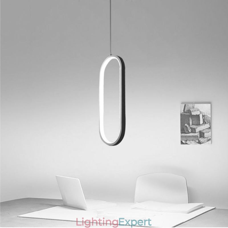 Oval Pendant Light Acrylic Decorative Light Fixture