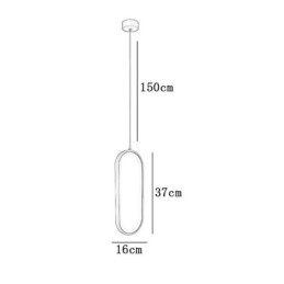 Oval Pendant Light Acrylic Decorative Light Fixture