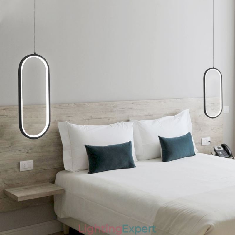 Oval Pendant Light Acrylic Decorative Light Fixture