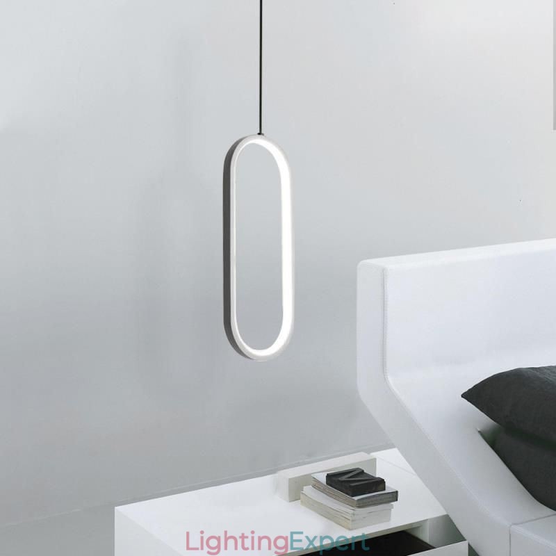 Oval Pendant Light Acrylic Decorative Light Fixture