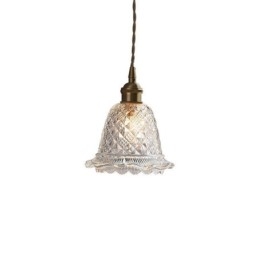 Modern Flower Glass Pendant Light 1 Light Decorative Light Fixture