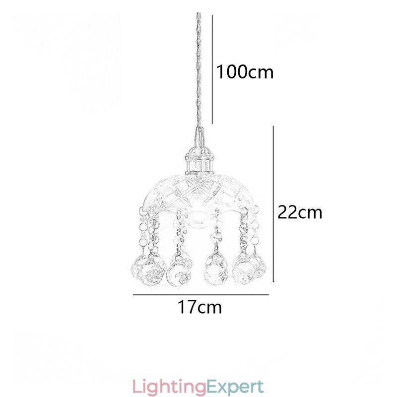 Modern Mini Glass Pendant Light 1 Light Decoration Light Fixture