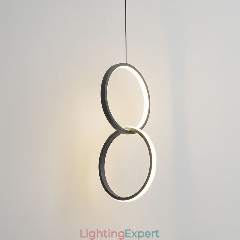 Mimimalist Double Ring Pendant Light