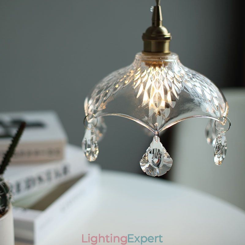 Modern Minimalist Glass Pendant Lamp Single Light Pendant Light
