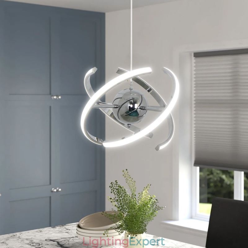 Swivel Globe Pendant Light Decorative Ceiling Lamp
