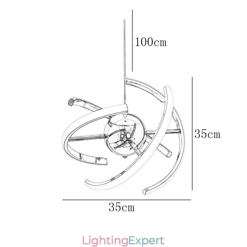 Swivel Globe Pendant Light Decorative Ceiling Lamp