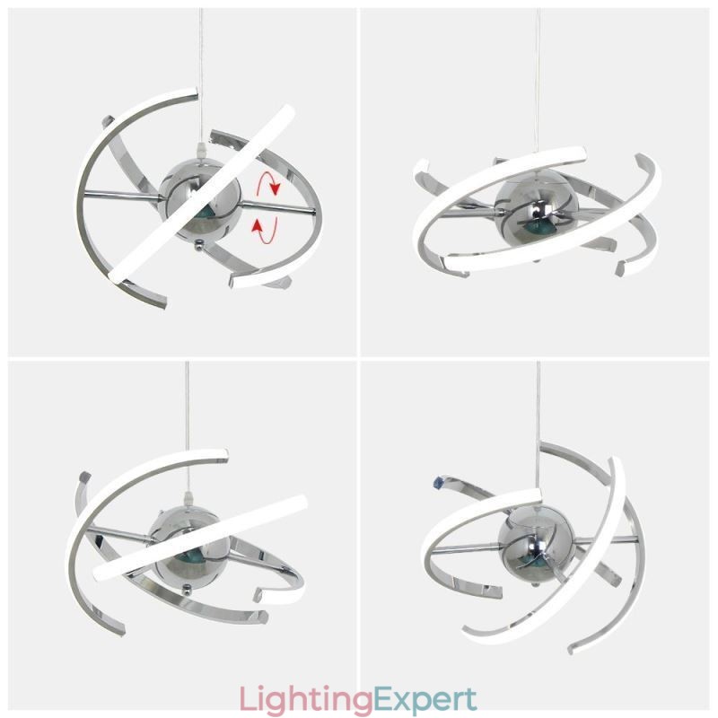 Swivel Globe Pendant Light Decorative Ceiling Lamp