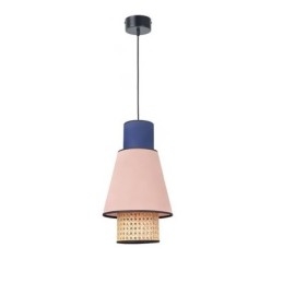 1 Light Dress Lampshade Pendant Lamp Bamboo Weave Lighting