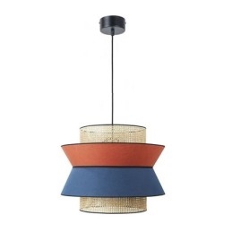 1 Light Dress Lampshade Pendant Lamp Bamboo Weave Lighting