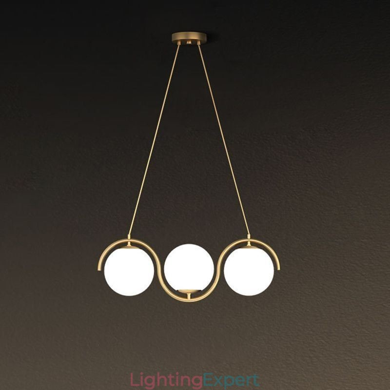 Modern Glass Globe Pendant Light Minimalist Light Fixture