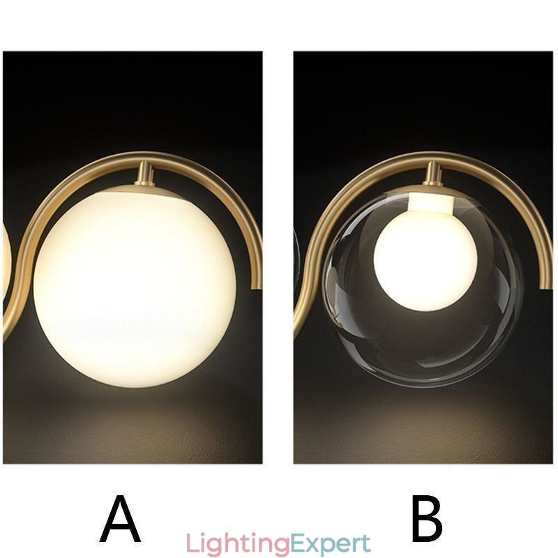 Modern Glass Globe Pendant Light Minimalist Light Fixture