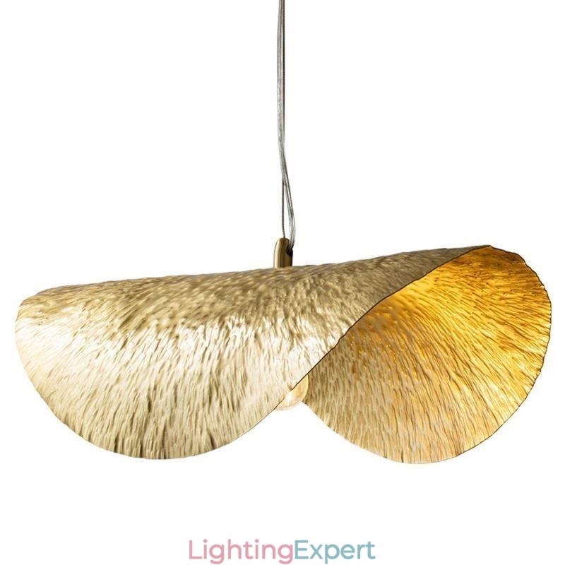 Brass Pendant Light Modern Minimalist Lotus Leaf Ceiling Light