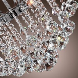 Modern Contemporary Crystal Painting Metal Chandelier