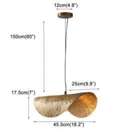 Brass Pendant Light Modern Minimalist Lotus Leaf Ceiling Light