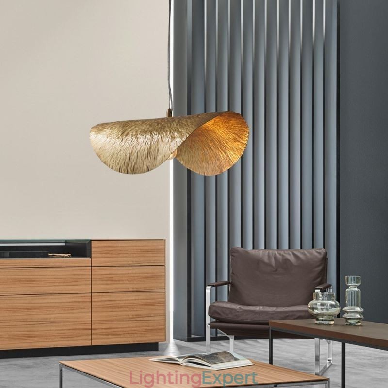 Brass Pendant Light Modern Minimalist Lotus Leaf Ceiling Light