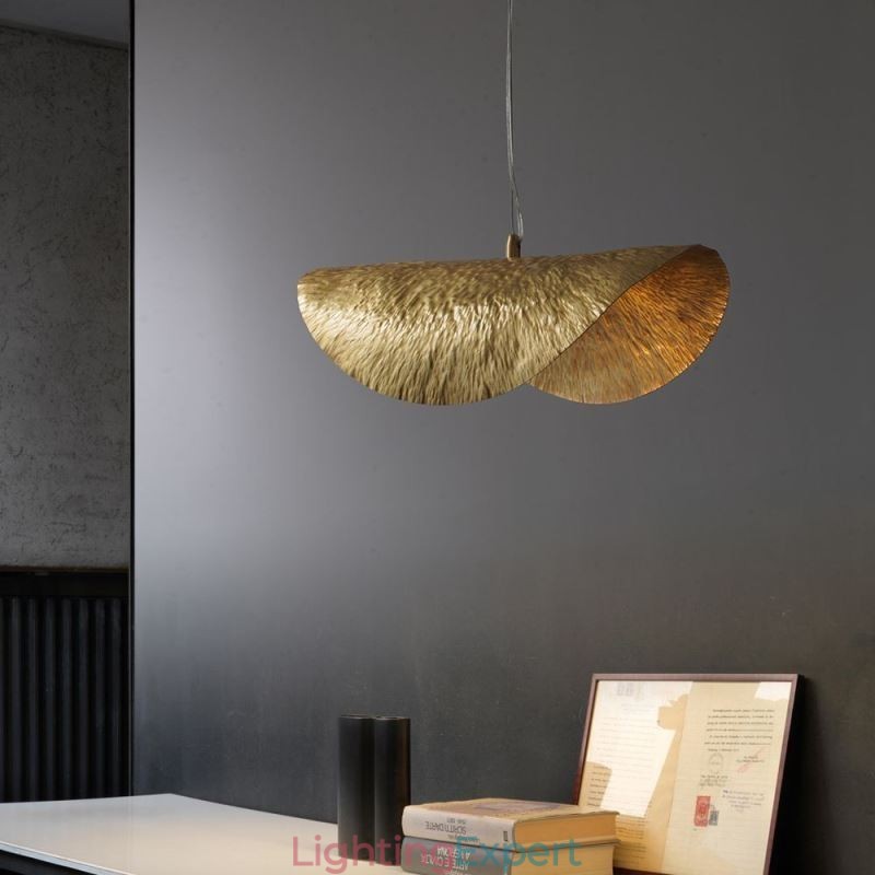 Brass Pendant Light Modern Minimalist Lotus Leaf Ceiling Light