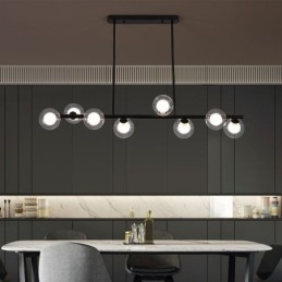 Chandelier Glass Globe Horizontal Type Pendant Light