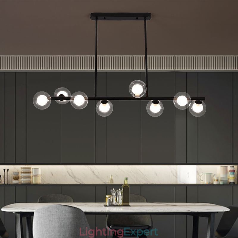 Chandelier Glass Globe Horizontal Type Pendant Light